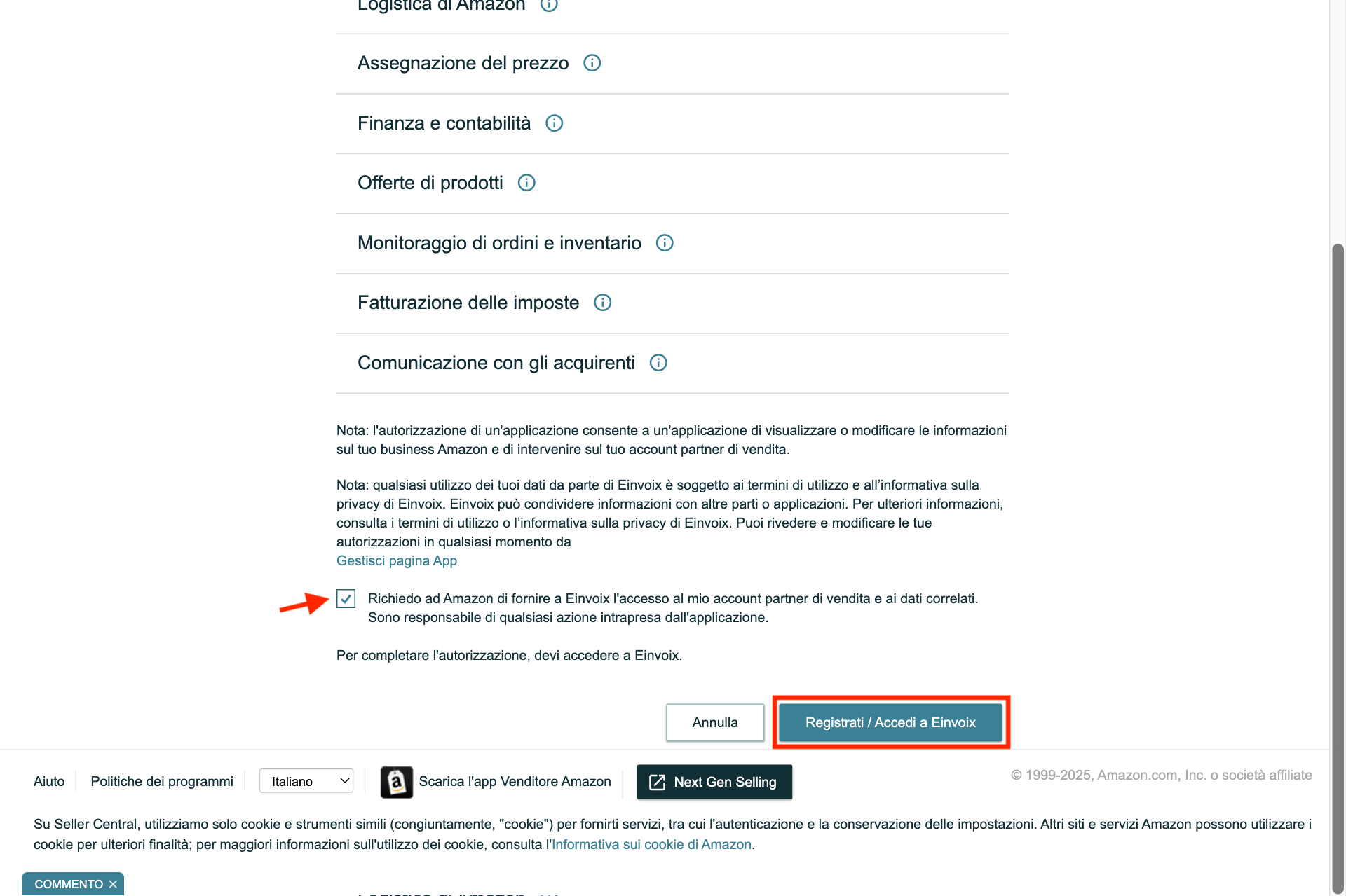 Guida Einvoix | Registrati / Accedi a Einvoix Amazon