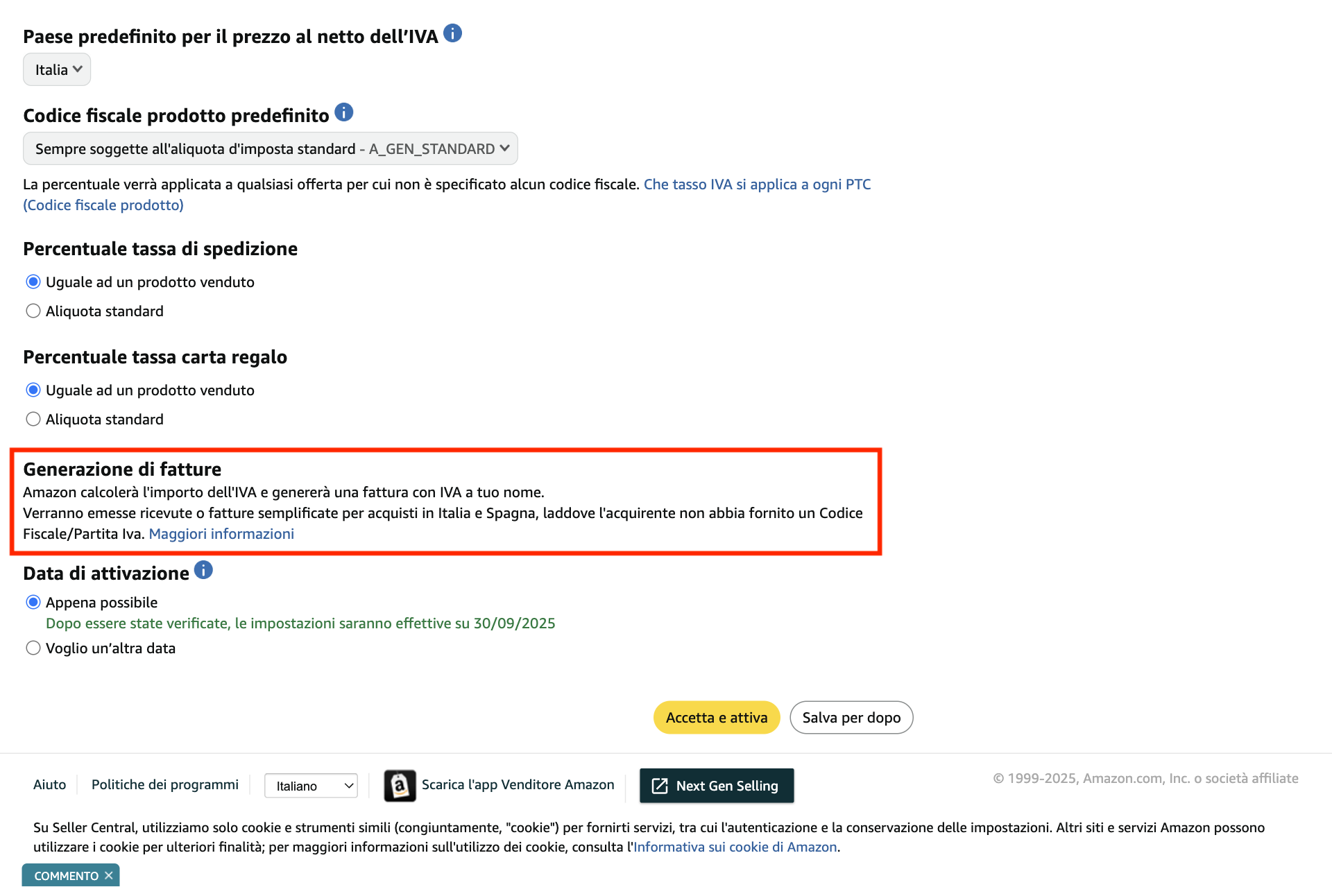 Guida Einvoix | Generazione di fatture Amazon