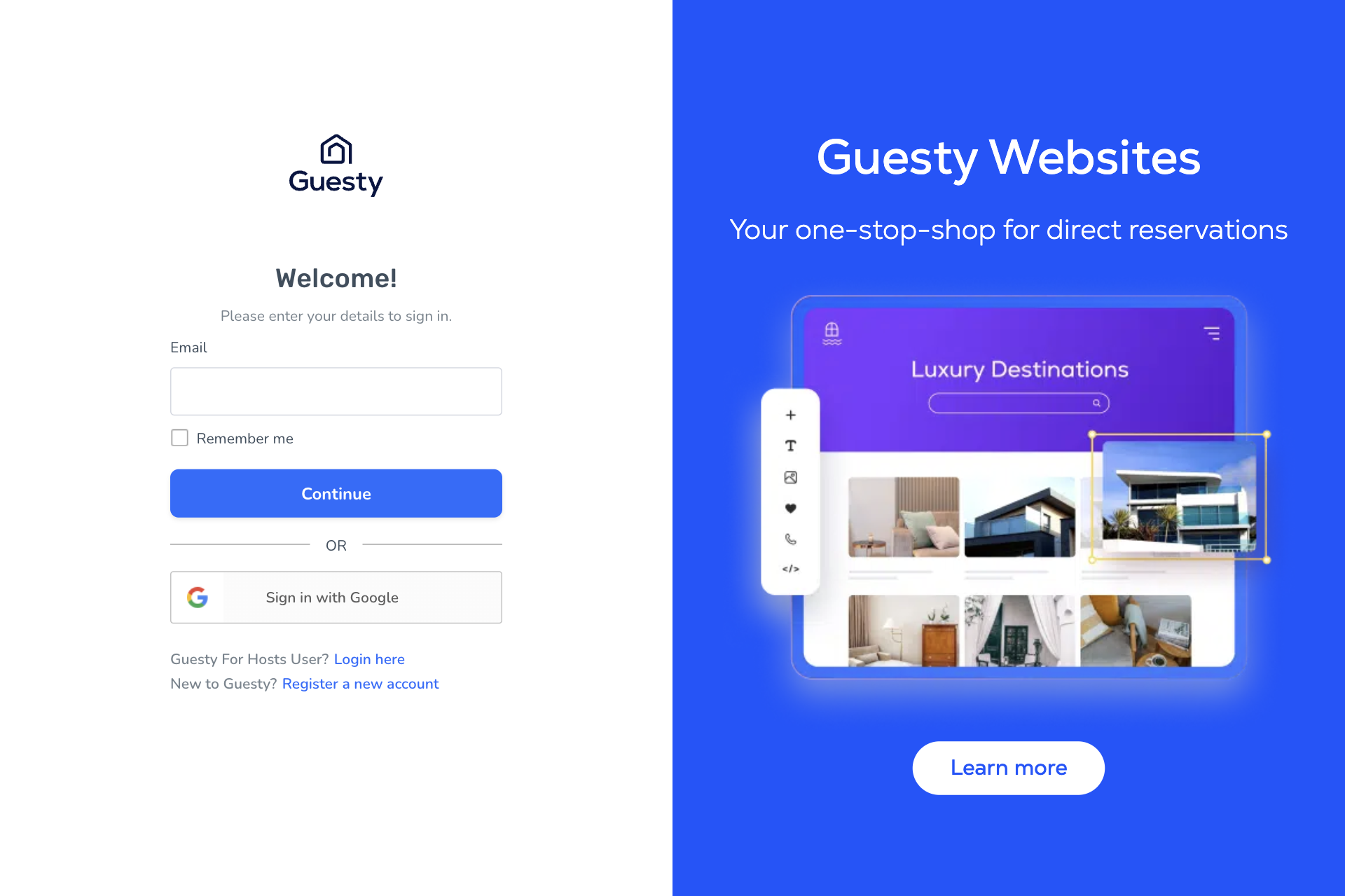 Guida Einvoix | Login Guesty