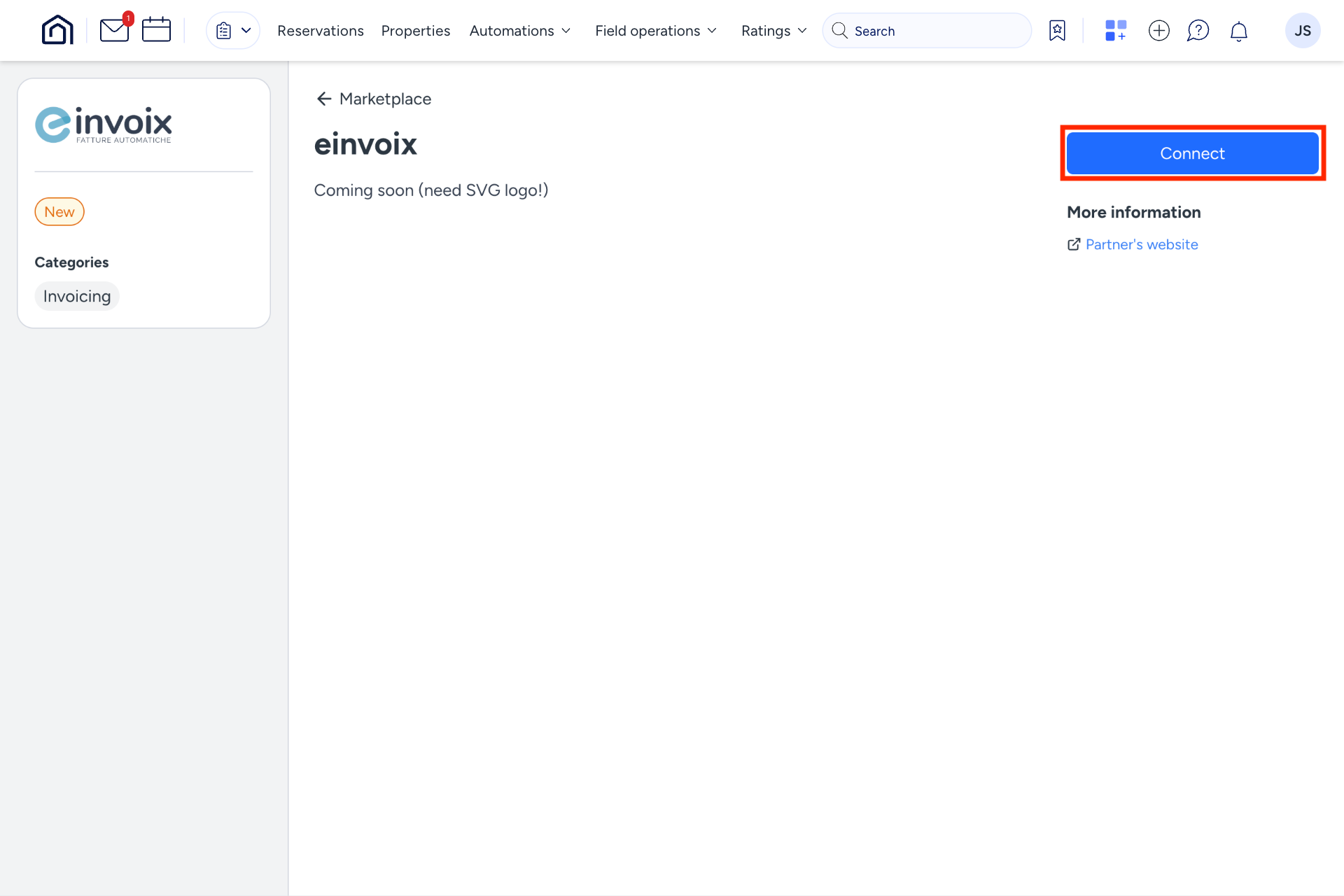 Guida Einvoix | Connect Guesty